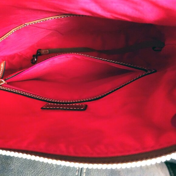 Dooney & Bourke - Ostrich Twist Strap Hobo - PLUM - Rare Color - NEW - Picture 8 of 11